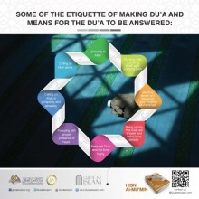 The etiquette of making Du'aa
