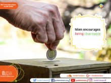 Islam encourages being charitable