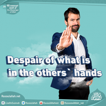 Despair of what is in the others` hands