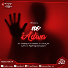 '(There is) no 'Adwa (no contagious disease is conveyed without Allah's permission)