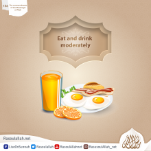 Eat and drink moderately