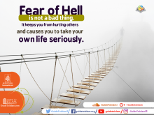 Fear of Hell is not a bad thing