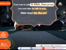 If you want to talk to Allah pray and read the Quran