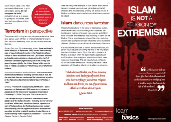 Islam is not a Religion of Extremism