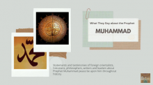 What They Say about the Prophet Muhammad?