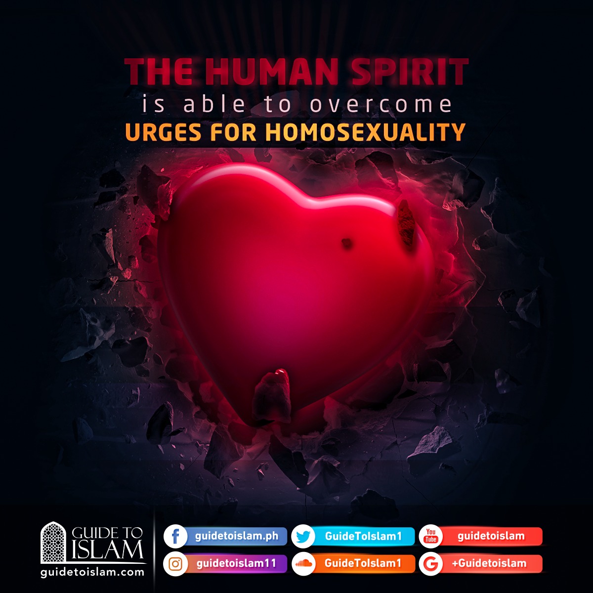The human spirit is able to overcome urges for homosexuality