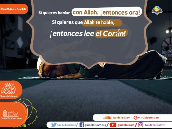 Si quieres hablar con Allah ora y lee el Corán