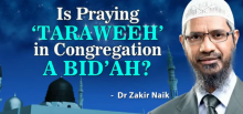Est ce Que Taraweeh Dans Congrégation Une Bid'ah (Innovation)?