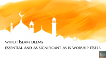 Good behaviour in Islam